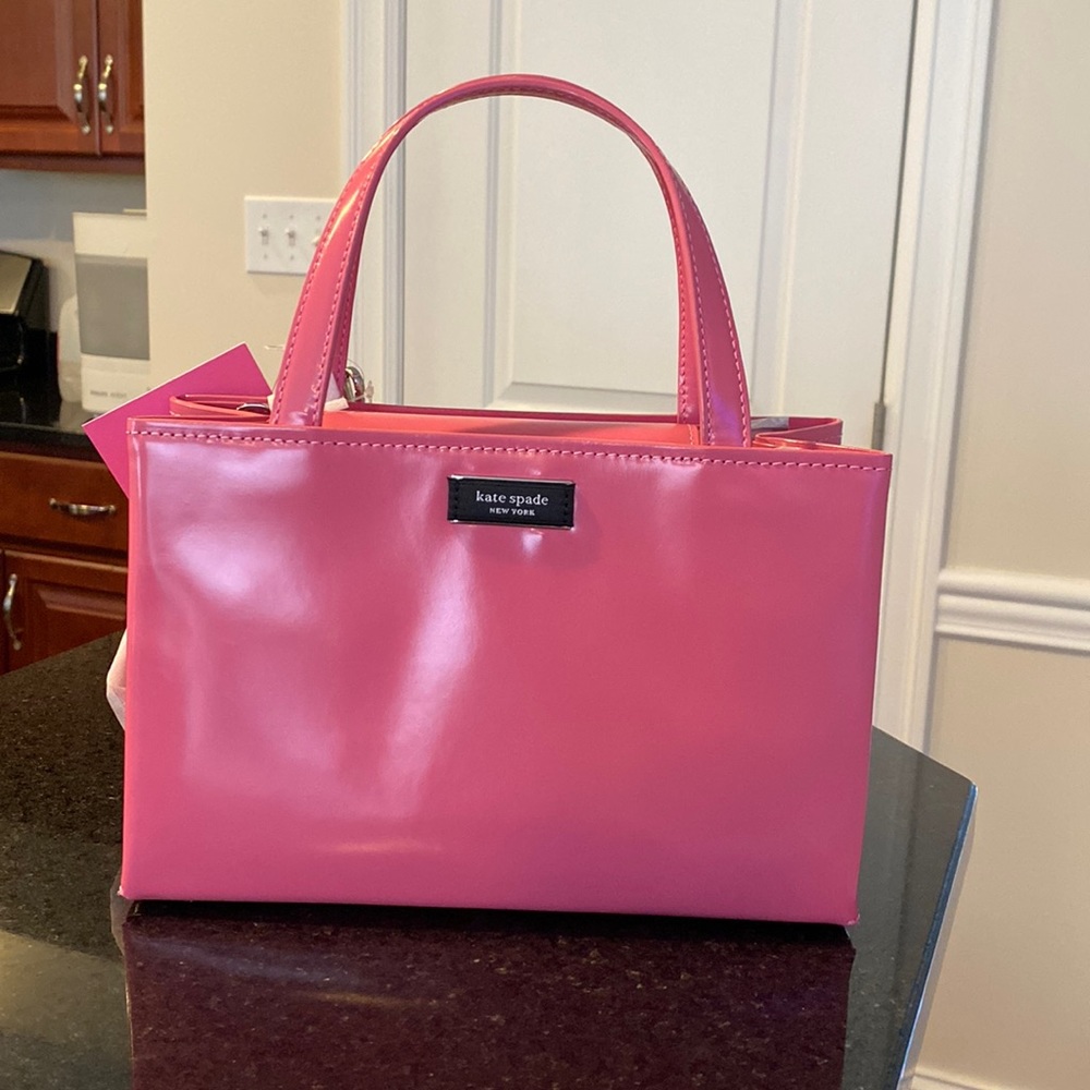 KATE SPADE NWT SAM ICON SMALL LEATHER TOTE BAG